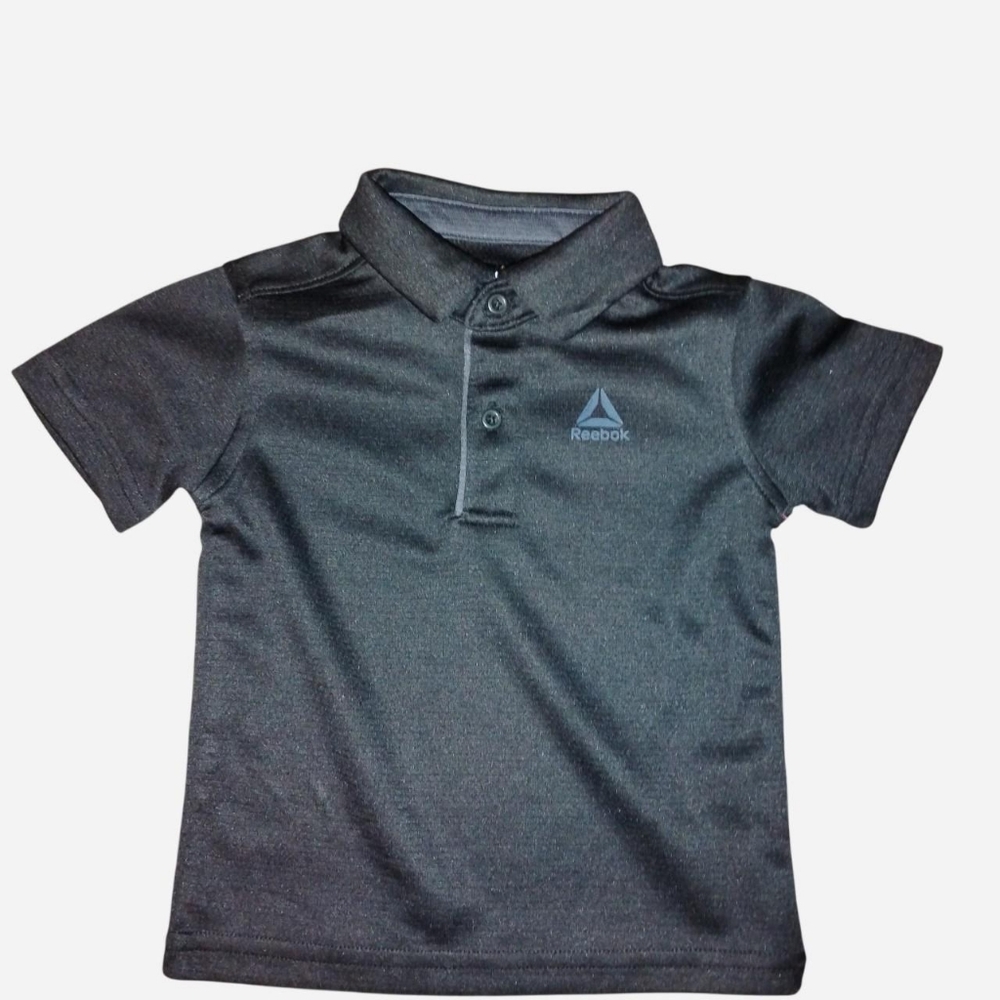 NWT Reebok black polo shirt, Size 18 months kids athleticwear